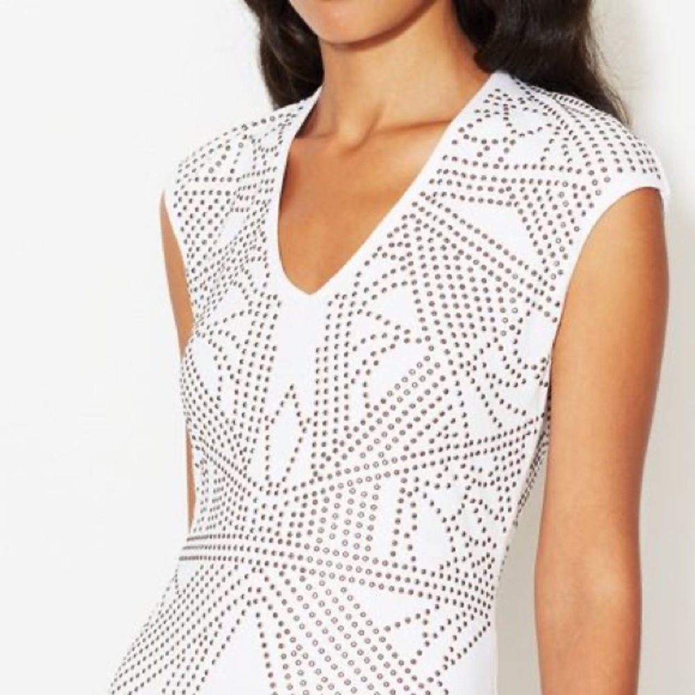 Rebecca Taylor Studded Jersey Bodycon Dress